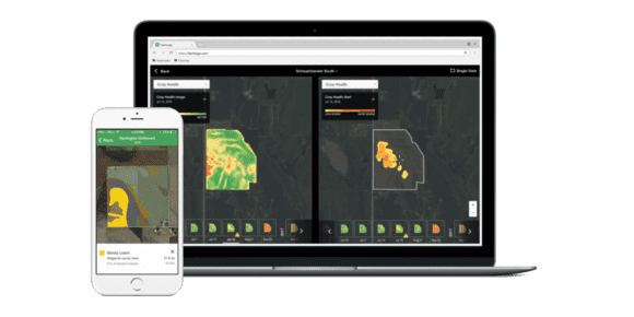 software agrícola - FarmLogs desctop y aplicaciones móviles