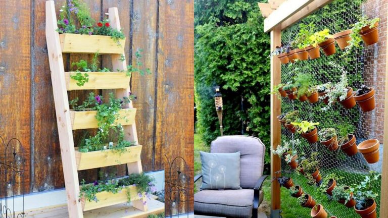 14 ingeniosos jardines verticales hechos en casa